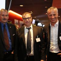 Franz Galliker (UPSA), Martin Ruckstuhl (Ernst Ruckstuhl AG) und Olivier Rhis (Scout24)